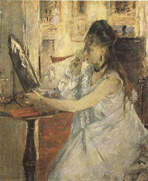 Berthe Morisot Young Woman Powdering Herself (mk09) oil painting picture